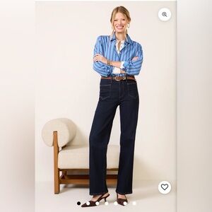 Kut From The Kloth- Charlotte Wide Leg w Patch Pockets Jean